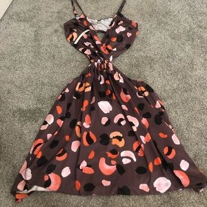 ASOS cut out print dress